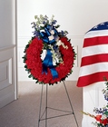 All-American Tribute Wreath from Backstage Florist in Richardson, Texas